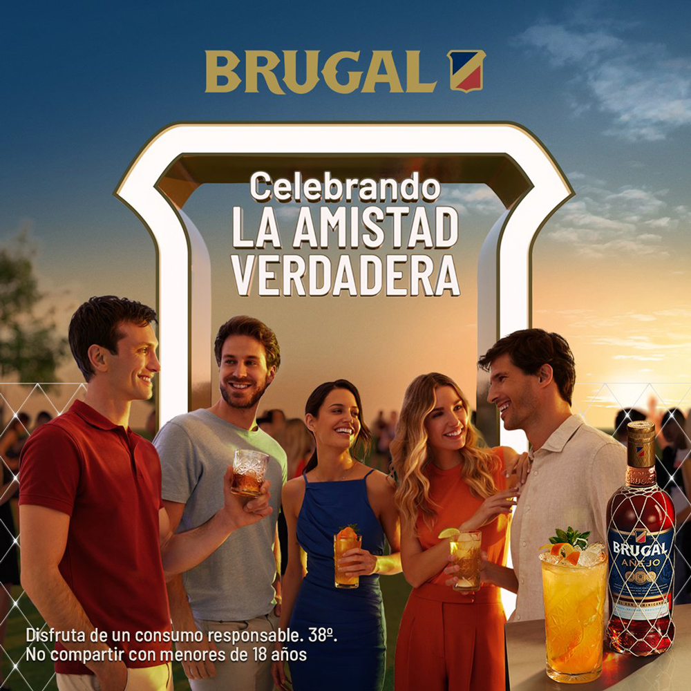 Campaña publicitaria "Celebrando la amistad verdadera" para Brugal, elaborada por Enri Mür y con fotografía de Alicia Aguilera