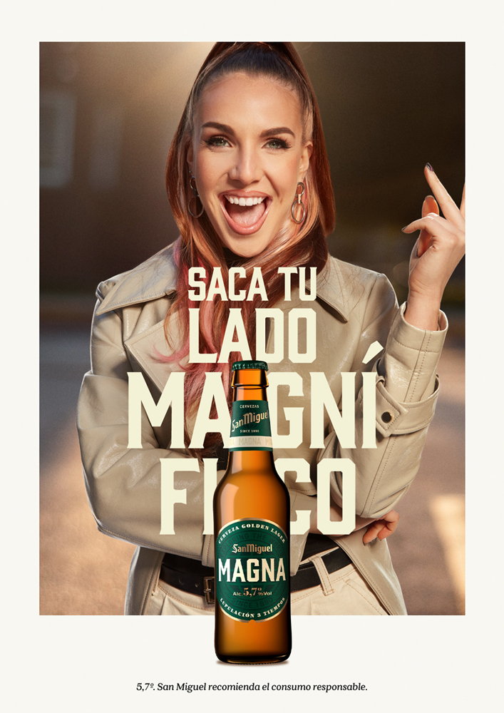 Tu lado magno es una campaña publicitaria desarrollada por Enri Mür, protagonizada por Inés Hernand para las cervezas Magna de San Miguel