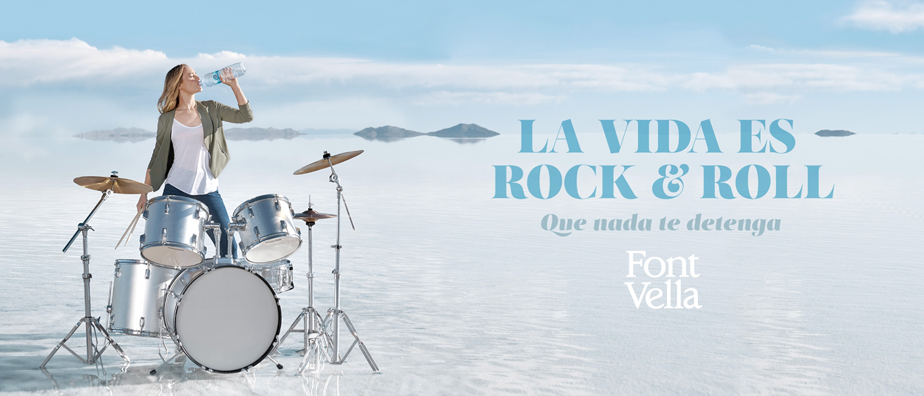 La vida es Rock and Roll - Campaña publicitaria realizada por Alicia Aguilera junto a Enri Mür Studio para la marca Font Vella.
