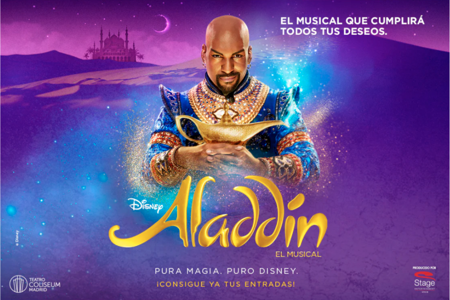 Campaña elaborada por Enri Mür Studio, junto a Cristina López y Willy Rodriguez para Aladdin,el musical producido por Stage Entertainment