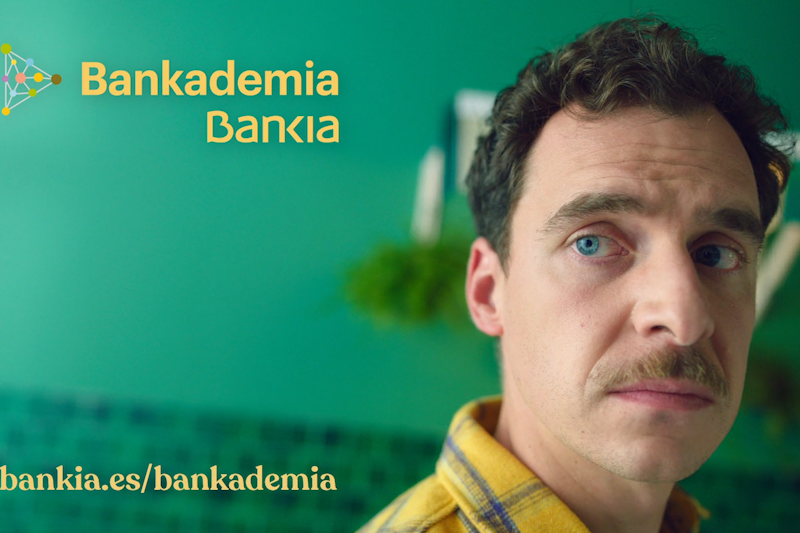 Campaña publicitaria BANKADEMIA para Bankia. Desarrollada por Enri Mür, junto con Pingüino Torreblanca, bajo la dirección de Tessa Doniga.