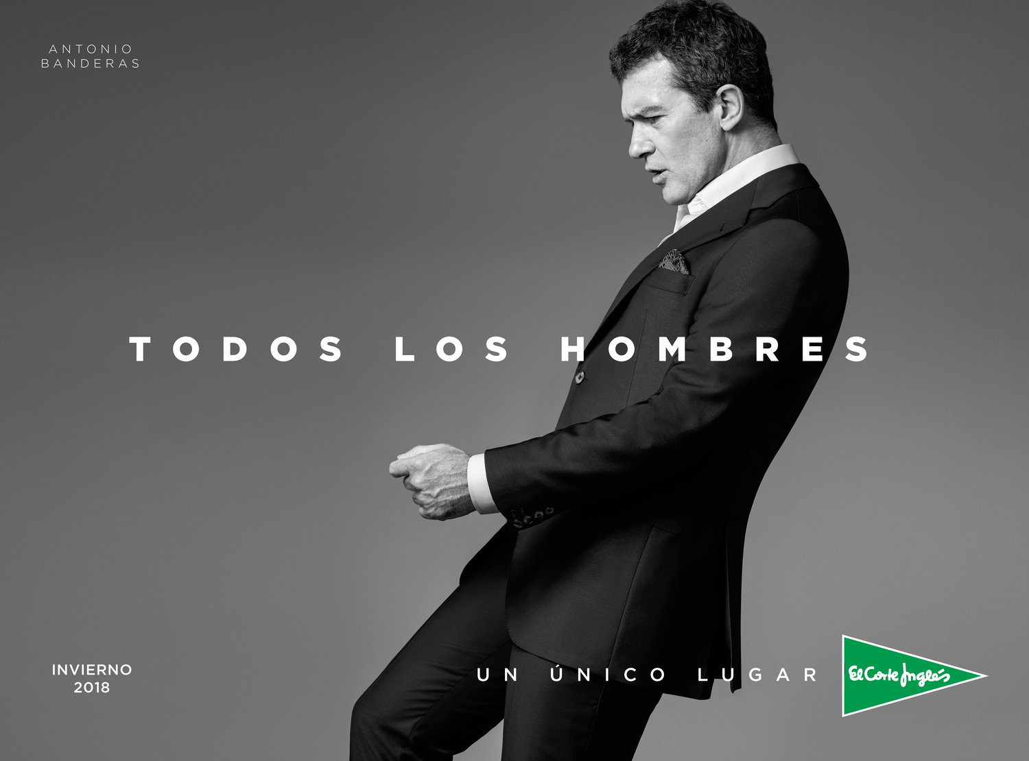 Campaña publicitaria para el Corte Inglés, protagonizada por Antonio Banderas, elaborada por Enri Mür y Zapping, junto a Frederico Martins.