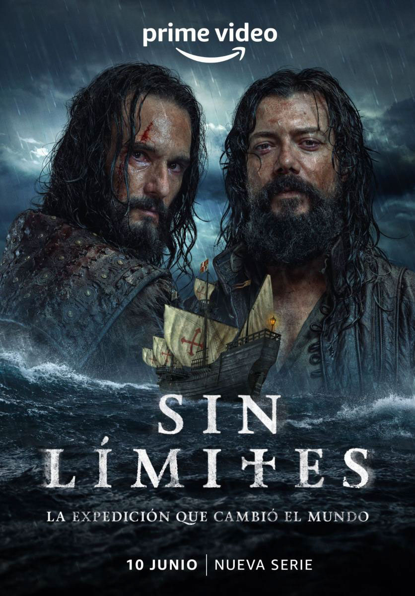 Carteles elaborados por Enri Mür Studio para "Sin límites" una serie de Prime Video, protagonizada por Álvaro Morte y Rodrigo Santoro
