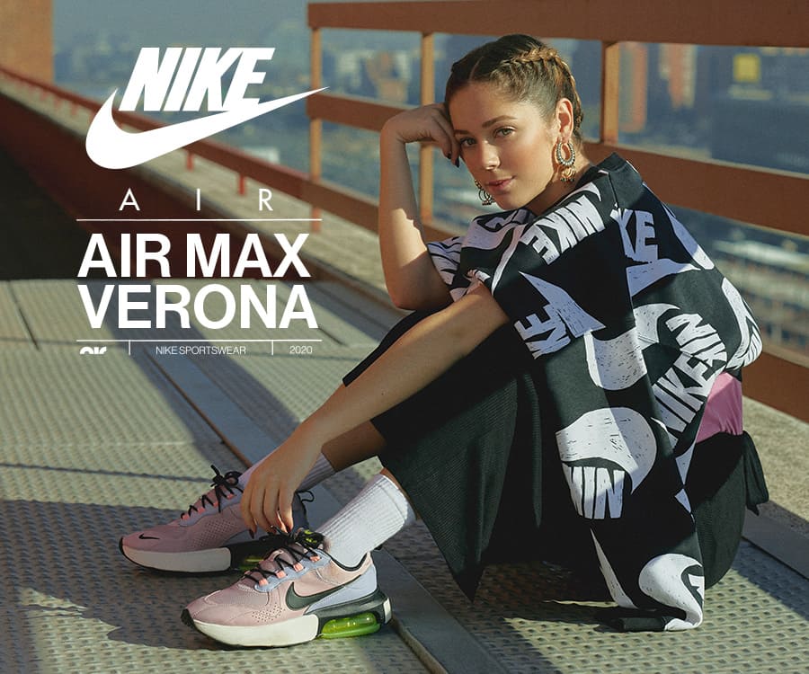 Shooting publicitario realizado por Noah Pharrell junto a Enri Mür Studio, protagonizado por Georgina Amorós, para Air Max Verona de Nike.