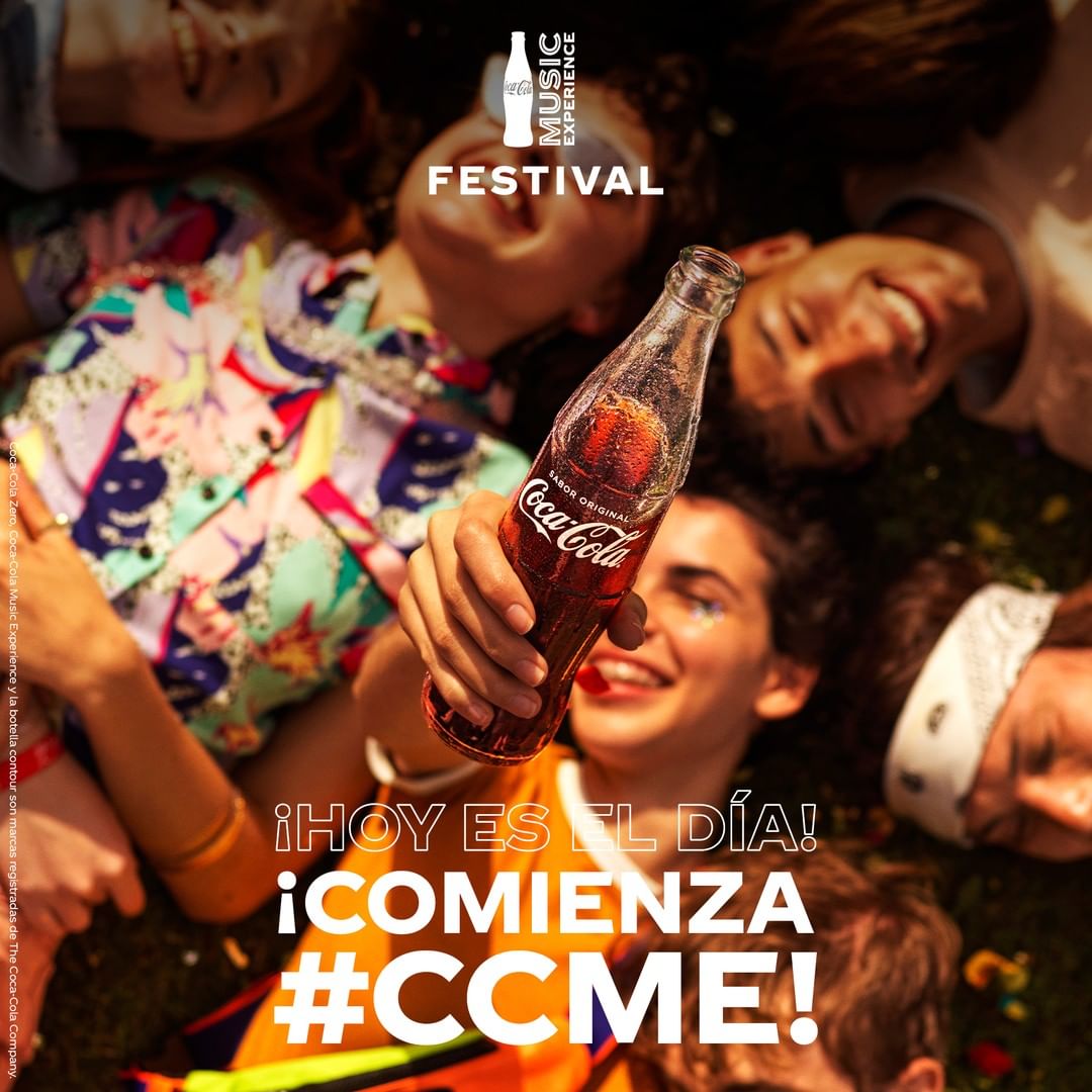 Creatividades para el festival Coca Cola Music Experience, elaboradas por Enri Mür Studio y con las fotografías de Noah Pharrell.